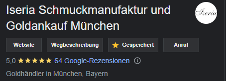 Iseria Schmuck Bewertungen auf Google